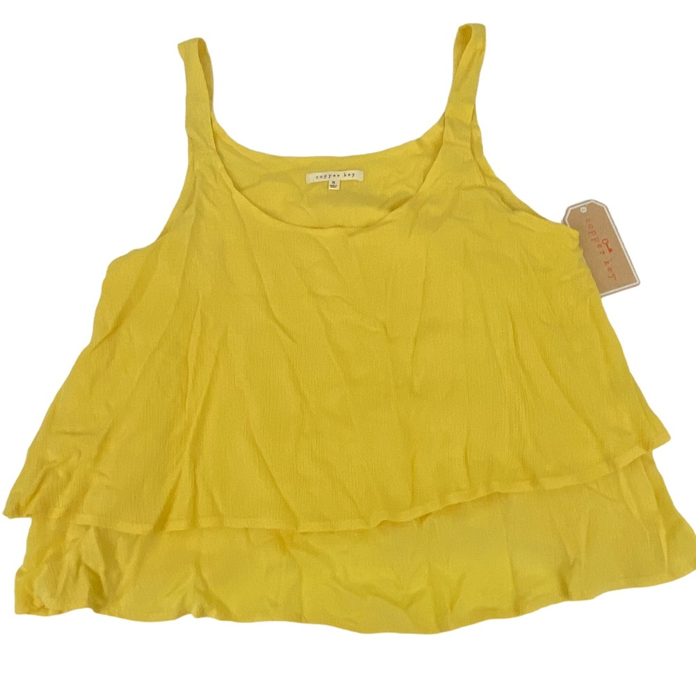 COPPER KEY Yellow Swing Tank Top NWT